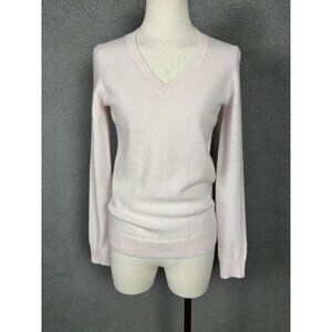 Charter Club 100% Cashmere Women's V-Neck Long-Sleeve Sweater Delicacy XS NWT's